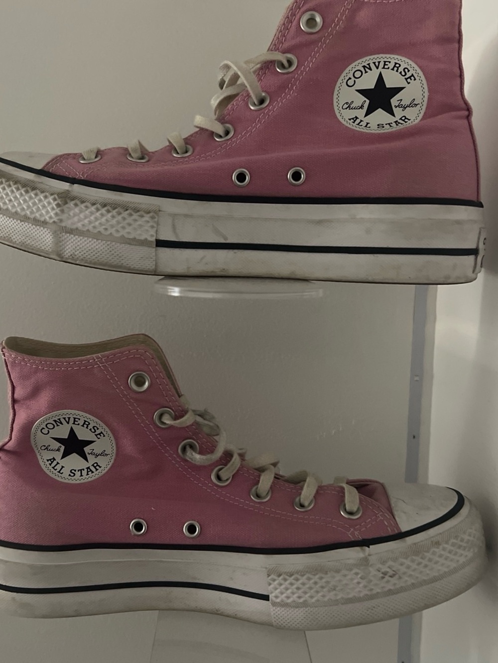 Converse Pink High Top Chuck Taylor All Star Sneakers